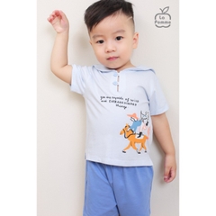 LP - Bộ cộc tay La Pomme thủy thủ - 6M Xanh