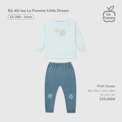 LP S10 - Bộ dài tay La Pomme Little Dream - Xanh - 6-9M - SS25.T7A