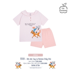 LP - Bộ cộc tay La Pomme thủy thủ - 6M Hồng