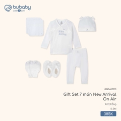 BU Z5 - Gift Set 7 món New Arrival On Air - GBB600701 - Trắng - 0-3M - SS25.T12C