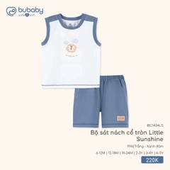 BUBaby - Bộ sát nách cổ tròn Little Sunshine - IBC1404LS - Trắng + Xanh đậm - 3-4Y - SS26.T4A