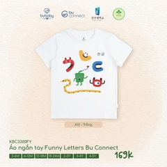BU - Áo ngắn tay Funny Letters Bu Connect - KBC3300FY - Trắng - 6-12M - SS26.T2A