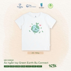 BU - Áo ngắn tay Green Earth Bu Connect - KBC3300GE - Trắng - 4-5Y - SS26.T2A