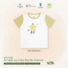 BU - Áo ngắn tay Little Star Bu Connect - KBC3300SR - Trắng + Vàng - 3-4Y - SS26.T2A