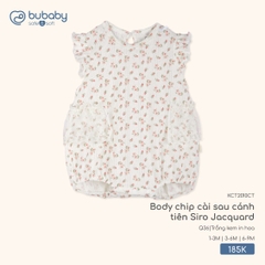 BU S10 - Body chip cài sau cánh tiên Siro Jacquard - KCT2010CT - Trắng kem in hoa - 1-3M - SS25.T11A