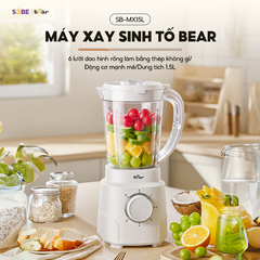 BEAR - Máy xay sinh tố 1.5l Bear SB-MX15L -Trắng