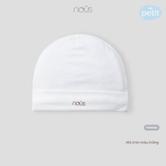 NOUS - Mũ tròn màu trắng NB