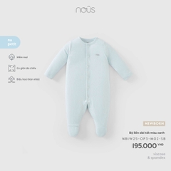 NOUS - Bộ liền dài tất màu xanh - Newborn - SS26.T5C
