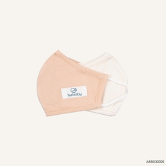 BU - Khẩu trang Bambus - ABB030000 - Trắng kem + Hồng be - FS - SS25.T7C
