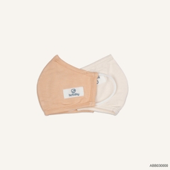 BU - Khẩu trang Bambus - ABB030000 - Kem + Hồng 37D - FS - SS25.T7C