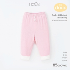 NOUS - Quần dài bé gái màu hồng - Nu Doux - 3M - ZTD