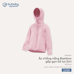BU - Áo chống nắng Bamboo gấp gọn bỏ túi 2in1 - SBB300041 - Hồng - 6-12M - SS26.T4C