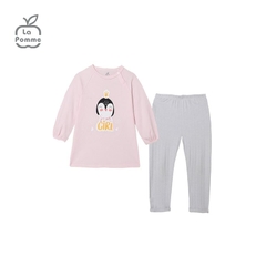 LP - Bộ dài tay Super Girl La Pomme - 9M Hồng