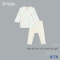 BU - Bộ dài tay cài chéo bé gái - SVS1108BG - Be in hoa nhí - Be - Newborn - SS26.T4C