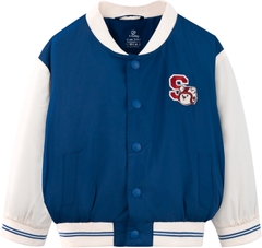 BU ĐÂY - Áo khoác gió Bomber 2 lớp - SWI3102BB - Navy + kem - 18-24M - BD