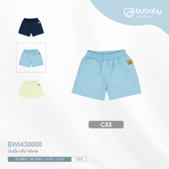 BU S20 - Quần đùi Winie - BWI430000 - xanh pastel - 18-24M - SS25.BP