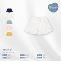 BU S30 - Chân váy ngắn xếp ly Ponie - BPN531801 - Trắng - 9-12M - SS25.BP