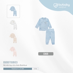 BU - Bộ dài tay cài chéo Bambus - Bamboo - D83|Blue - Blue in Iconic 1 - - BBB110803