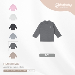 BU - Áo dài tay cao cổ Molist - 3Y - Ghi đen - BMD310902.03YB01 - 2/3Y