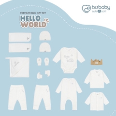 BU - Gift Set KQĐ Bambus Hello World - 3M - Trắng - GBB600000.03MA12 - 0/3M