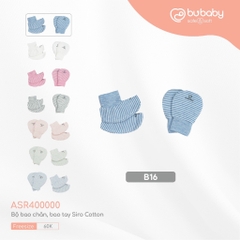 BU - Bộ bao chân, bao tay - Free size - kẻ blue - ASR400000.FREB16 ZT1