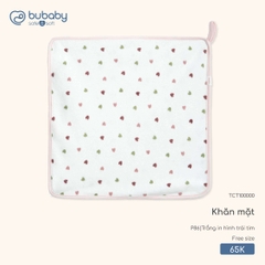 BU - Set 2 Khăn mặt TCT100000 - TCT100000 - Trắng in hình trái tim - FS - SS25.T11A