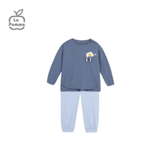 LP - Bộ dài tay La Pomme Smiling Egg - Xanh - BF23