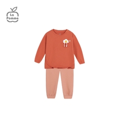 LP - Bộ dài tay La Pomme Smiling Egg - 6M Cam - BF23