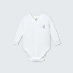 LP - Body chip dài tay La Pomme mềm mịn - Trắng - Newborn - SS26.GM
