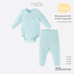 NOUS - Bộ body dài in hình ong xanh 3M