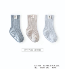 DL - Set 3 tất 75k Xanh Be - 6-12M