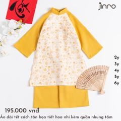 TET - Áo dài tết - vàng A - 6Y