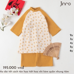 TET - Áo dài tết - vàng B - 6Y