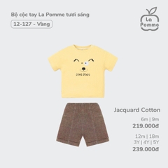 LP - Bộ cộc tay La Pomme tươi sáng - 6M Vàng - SS24.T2A