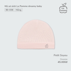 LP - Mũ sơ sinh La Pomme Dreamy Baby - Hồng - SS24.T2A - Mũ sơ sinh La Pomme Dreamy Baby - Hồng DB - FS