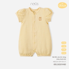 NOUS - Body cộc kẻ vàng thêu hình thỏ - . - 3-6M