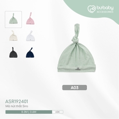 BU ĐÂY - Mũ nút thắt Siro - Xanh matcha - 3-6M