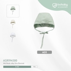 BU - Mũ Buộc dây Siro Bonnet - A03|Xanh matcha - Siro - 0 - 3M - ASR194300 - SS24.T3A - 0/3M