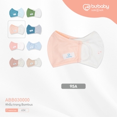 BU - Khẩu trang Bambus - ABB030000 - Hồng - Trắng in mặt cười hồng - Free size - SS26.T5B