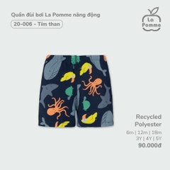 LP - Quần đùi bơi La Pomme năng động - Tím than - 6-9M - SS24.T3B