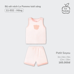 LP - Bộ sát nách La Pomme tươi sáng - 6M Hồng - SS24.T4A