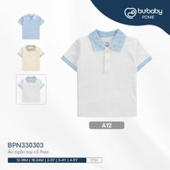 BU - Áo ngắn tay cổ Polo - A12|Trắng - 12-18M - Polo - BPN330303 - SS24.T4B - 12/18M