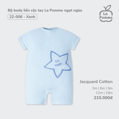 LP - Bộ body liền cộc tay La Pomme ngọt ngào - 12M Xanh SS24.T4B