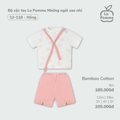 LP - Bộ cộc tay La Pomme Những ngôi sao nhí - 12M Hồng SS24.T4B