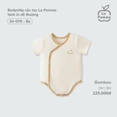 LP - Body chip cộc tay La Pomme hình in dễ thương - 0M Be - SS24.T5A