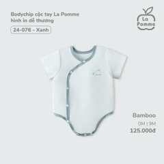 LP - Body chip cộc tay La Pomme hình in dễ thương - Xanh - SS24.T5A
