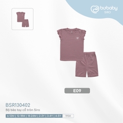 BU - Bộ bèo tay cổ tròn Siro - E09|Hồng san hô - BSR130402 - 12-18M - SS24.T5B - 12/18M