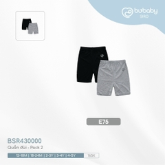 BU - Quần đùi - E75|Ghi - đen - BSR430000 - 18-24M - SS24.T5B - 18/24M