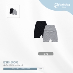 BU - Quần đùi Siro - E75|Ghi - đen - BSR430002 - 1- - SS24.T5B - 1/