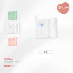 BU - Khăn quấn muslin - Free - Trắng - BA037C12